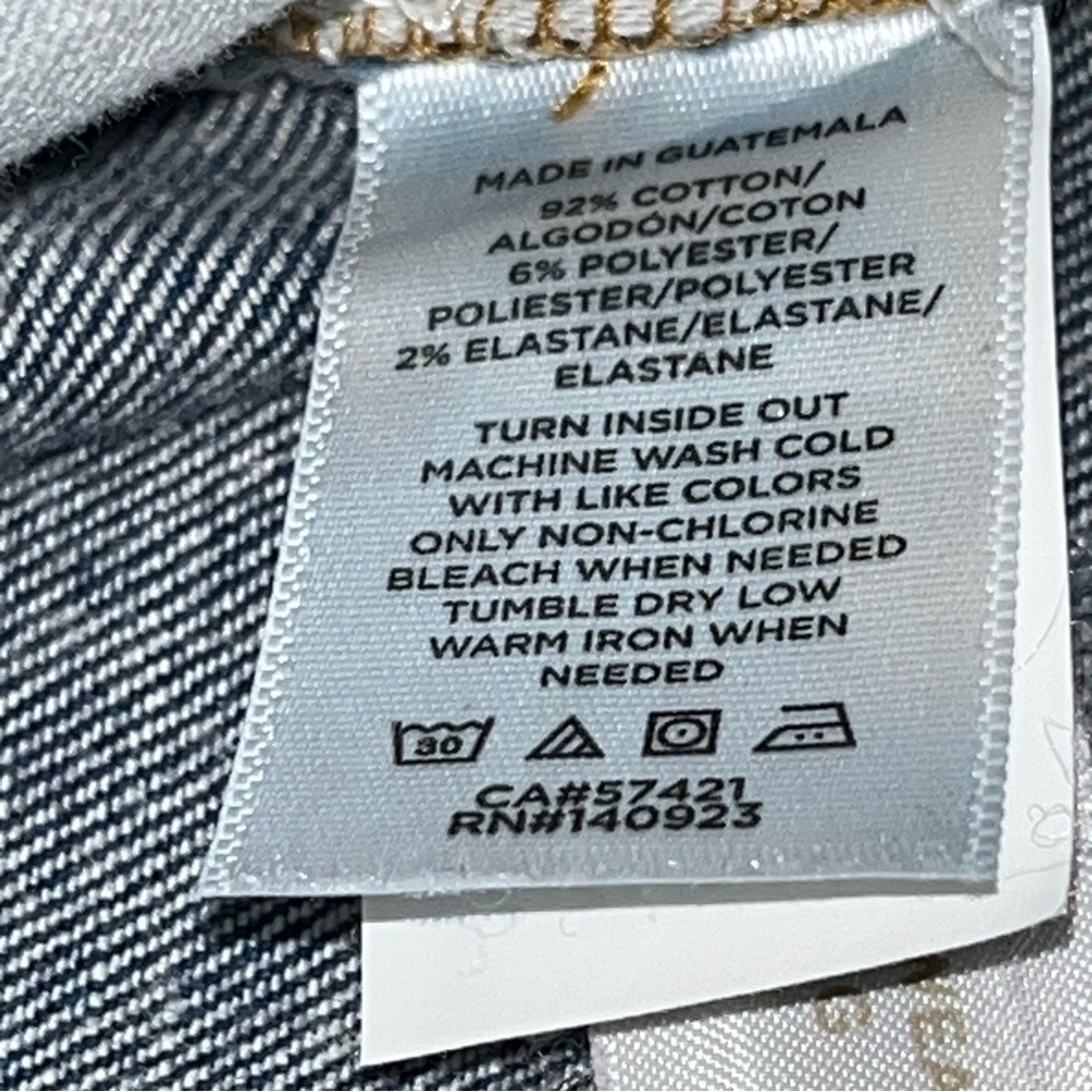 LOFT Cropped Button Fly Skinny Jeans Women's 27/4 High Waist Distressed Stretch - Picture 9 of 13